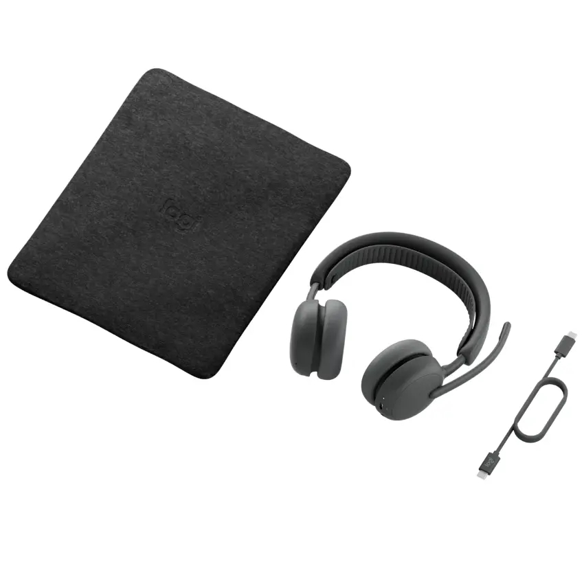 Auriculares Logitech Zone Wireless 2 ES, Inalámbricos, Bluetooth, USB-C, Gris Oscuro