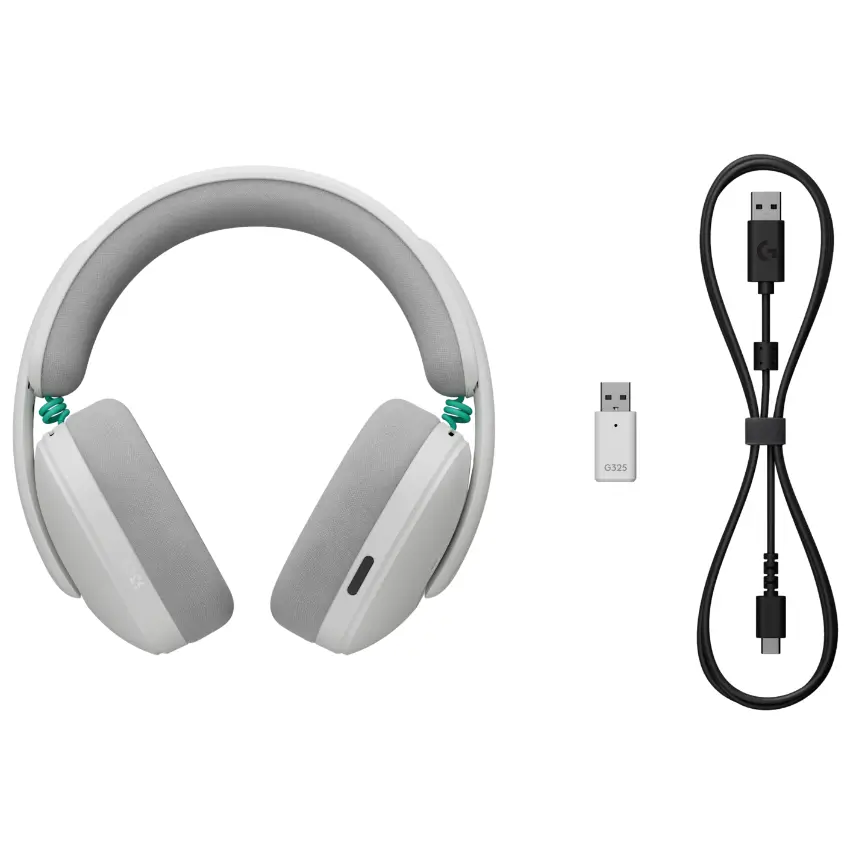Auriculares Inalámbricos Logitech G G325, Gamer, LIGHTSPEED, Bluetooth, Blanco