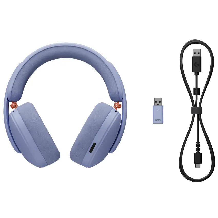 Auriculares Inalámbricos Logitech G G325, Gamer, LIGHTSPEED, Bluetooth, Lila