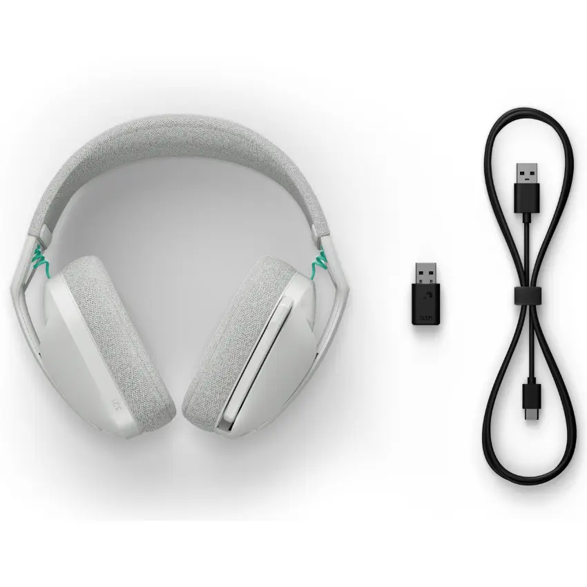 Auriculares Inalámbricos Logitech G G321, Gamer, LIGHTSPEED, Bluetooth, Blanco