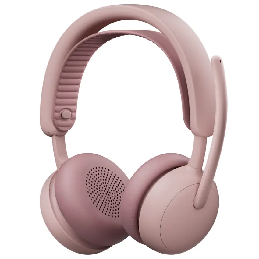 Auriculares Logitech Zone Wireless 2 ES, Inalámbricos, Bluetooth, USB-C, Rosa