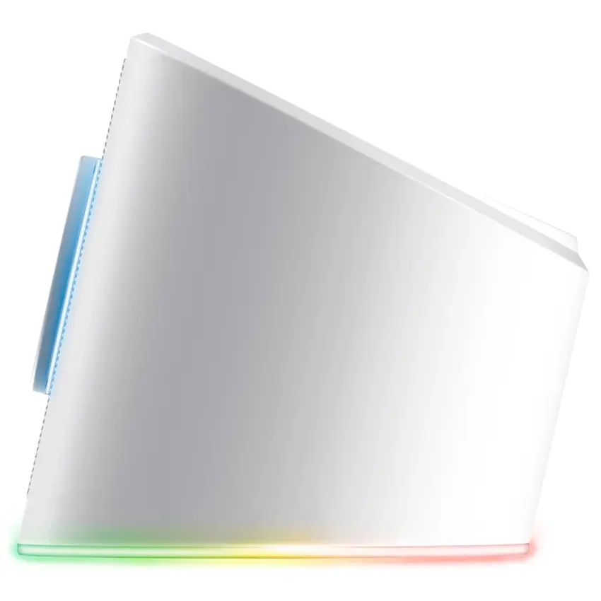 Barra de Sonido Trust GXT 619W Thorne, 6 W RMS, Mini Plug 3.5 mm, Iluminación RGB, Blanco
