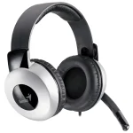 Auriculares Genius HS-05A, Doble Mini Plug 3.5mm, Negro/Plateado