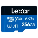 Tarjeta de Memoria microSDXC Lexar High-Performance 633x 256GB, UHS-I, U1, V30, A1, Clase 10