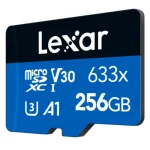 Tarjeta de Memoria microSDXC Lexar High-Performance 633x 256GB, UHS-I, U1, V30, A1, Clase 10