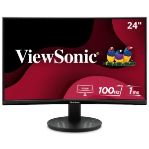 Monitor ViewSonic VA2416C, 23.6", 100Hz, MVA 1500R, 1920×1080, 1ms, DisplayPort, HDMI