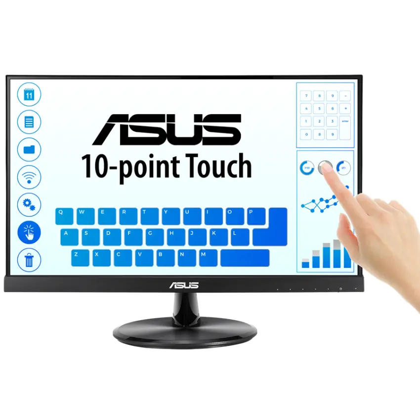 Monitor Táctil ASUS VT229H, 21.5", 60Hz, IPS, 1920×1080, 5ms, VGA, HDMI