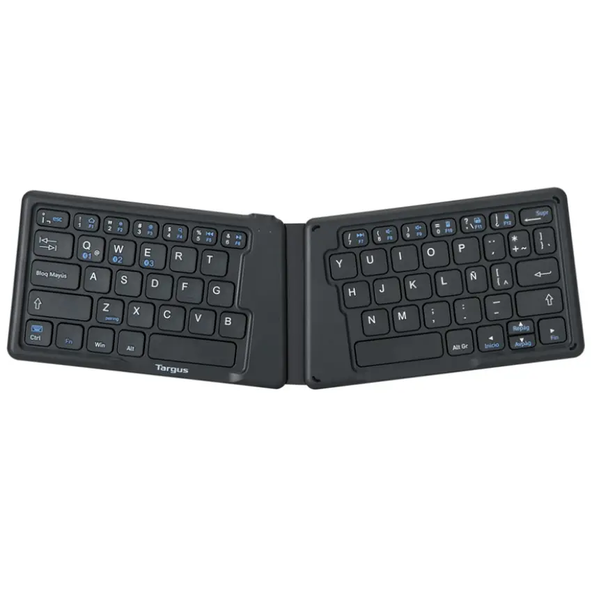 Teclado Inalámbrico Plegable Targus, Ergonómico, Antimicrobiano