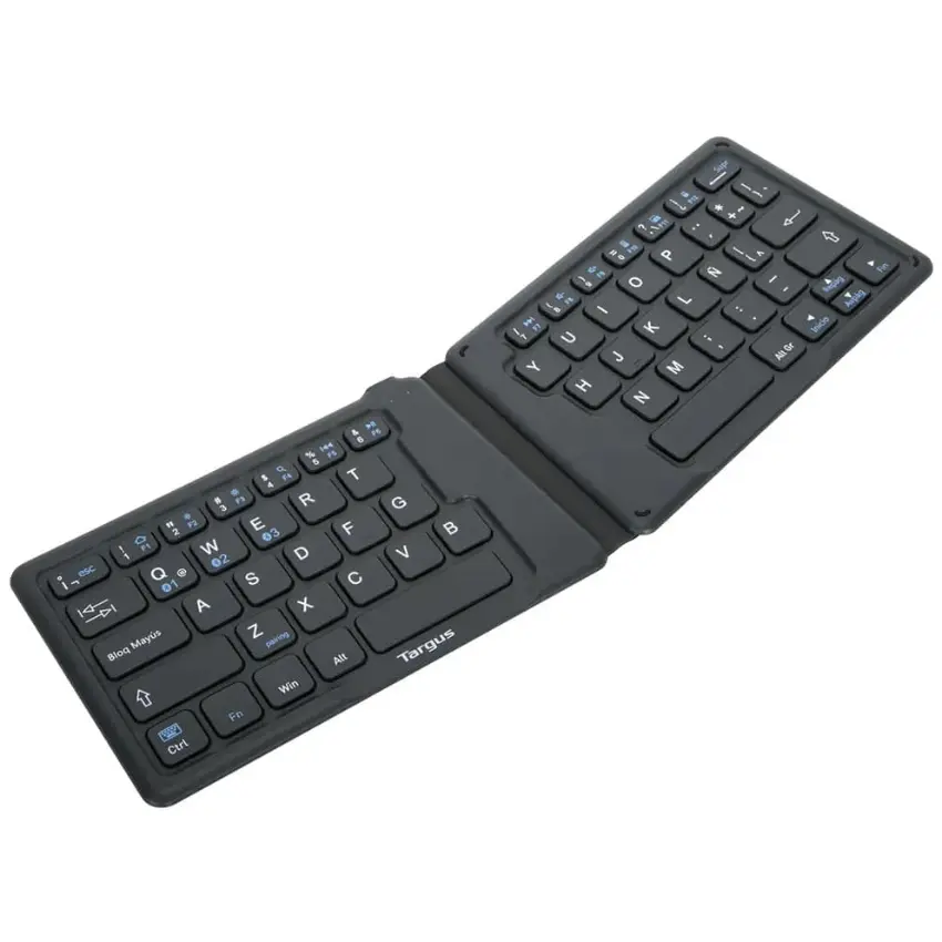 Teclado Inalámbrico Plegable Targus, Ergonómico, Antimicrobiano