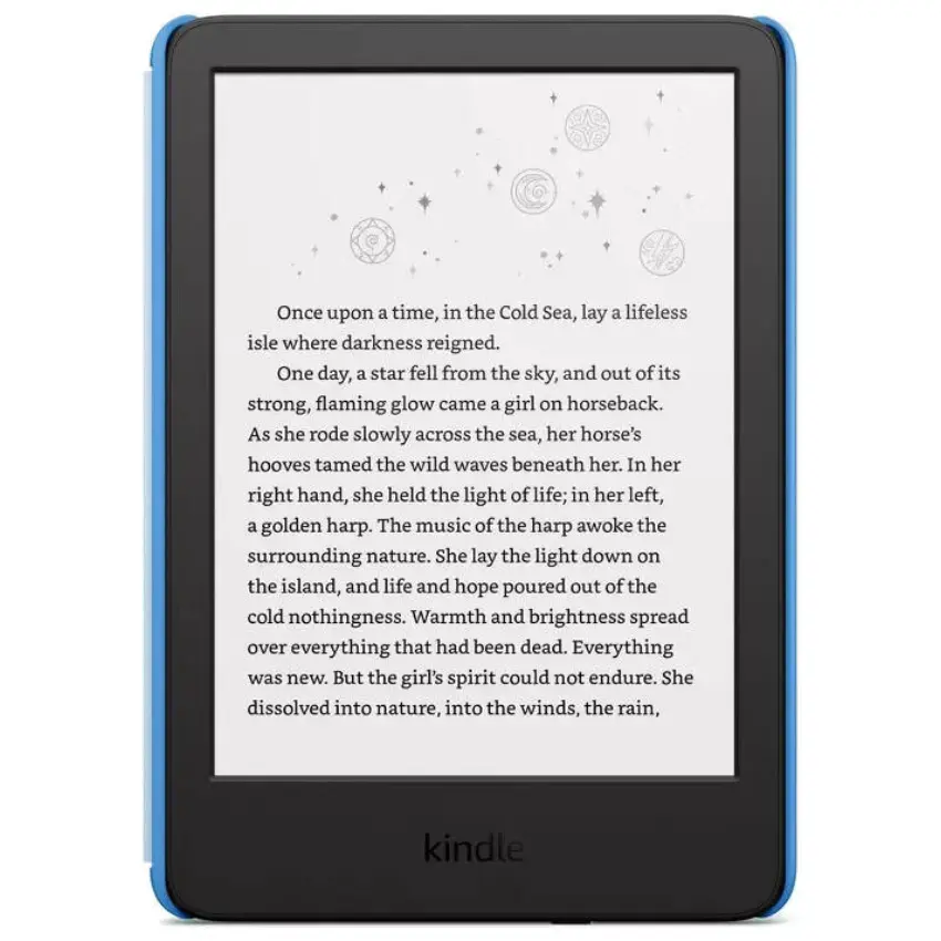 Tablet Amazon Kindle Kids Gen 11, E-Reader, Pantalla 6", Almacenamiento 16GB, Versión 2024, Funda Space Whale