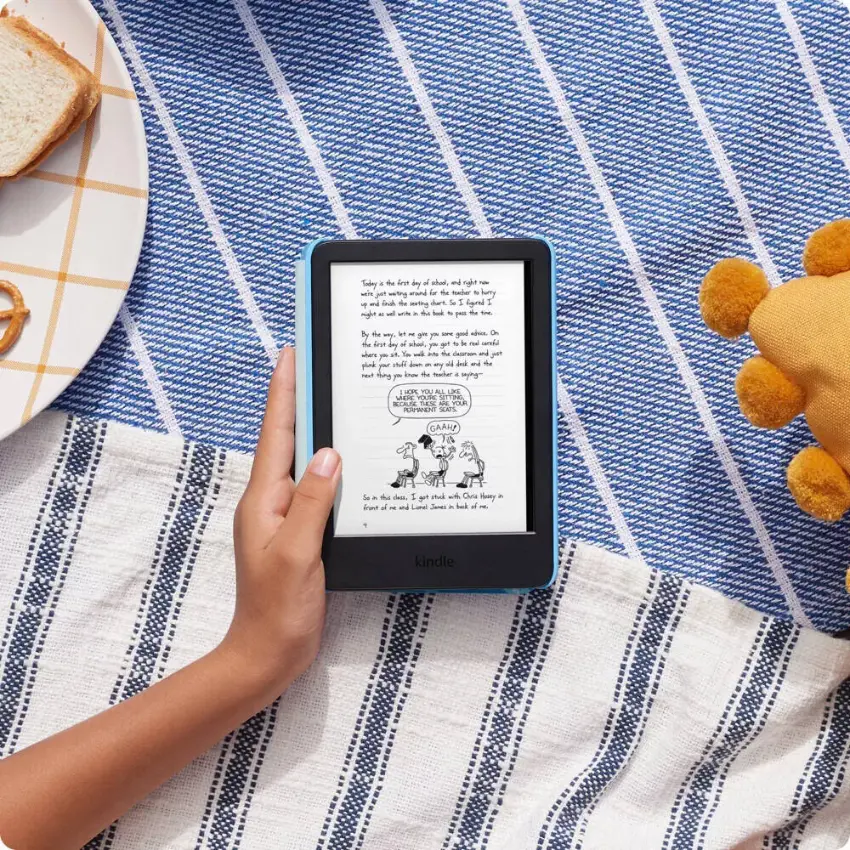 Tablet Amazon Kindle Kids Gen 11, E-Reader, Pantalla 6", Almacenamiento 16GB, Versión 2024, Funda Space Whale