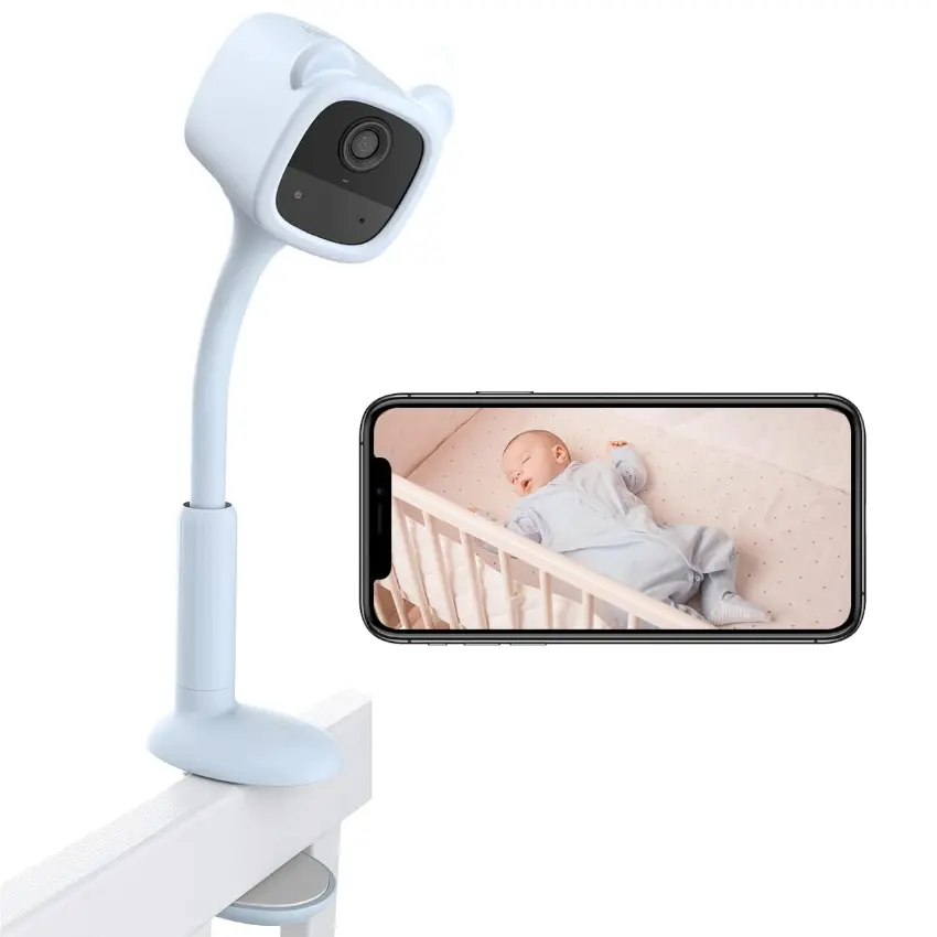 Cámara de Seguridad Wi-Fi EZVIZ BM1, 1080p, 2 MP, Visión nocturna, Alimentada por batería, Interior, Aqua Bear, Celeste