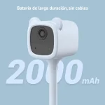 Cámara de Seguridad Wi-Fi EZVIZ BM1, 1080p, 2 MP, Visión nocturna, Alimentada por batería, Interior, Aqua Bear, Celeste