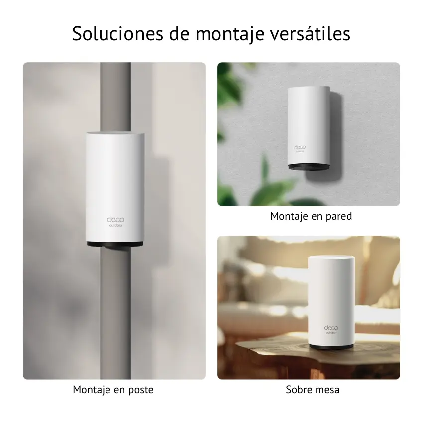 Sistema Wi-Fi Mesh TP-Link Deco BE25-Outdoor, 2.5G, BE5000, Doble Banda, Pack de 1 Sistema Wi-Fi Mesh TP-Link Deco BE25-Outdoor, 2.5G, BE5000, Doble Banda, Pack de 1