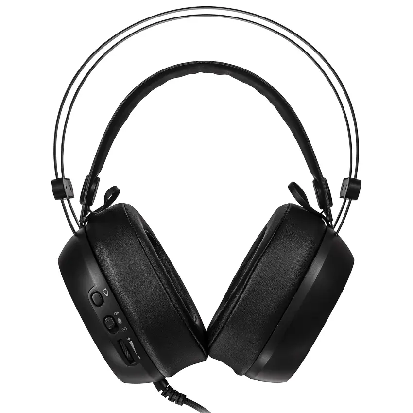 Auriculares TT eSports HT Shock Pro RGB 7.1, Gamer, Mini Plug 3.5mm, Negro