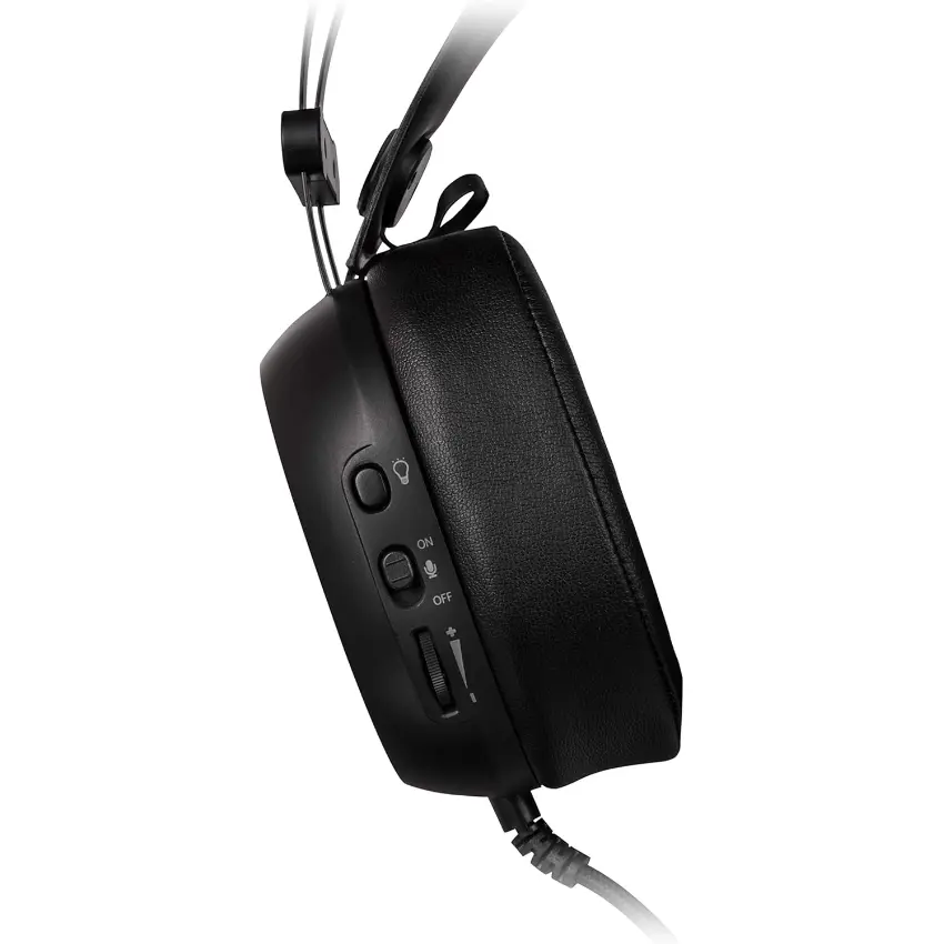 Auriculares TT eSports HT Shock Pro RGB 7.1, Gamer, Mini Plug 3.5mm, Negro