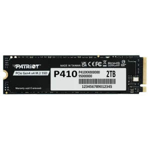 Disco SSD Patriot P410 NVMe 2TB, 3D NAND, PCIe Gen4, M.2 2280, Disipador de grafeno