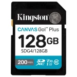 Tarjeta de Memoria SDXC Kingston Canvas Go! Plus 128GB, UHS-I, U3, V30, Clase 10