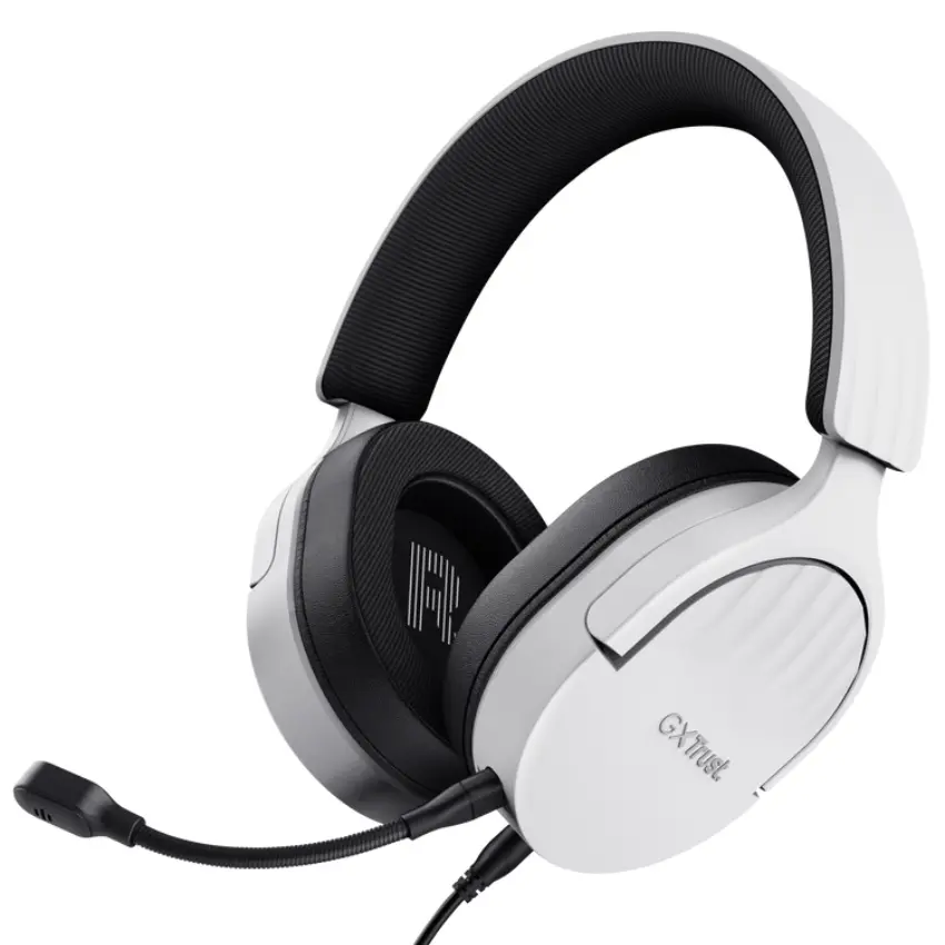Auriculares Trust GXT 489W Fayzo, Gamer, Mini Plug 3.5mm, Blanco