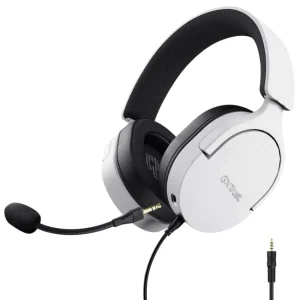 Auriculares Trust GXT 489W Fayzo, Gamer, Mini Plug 3.5mm, Blanco