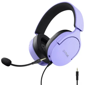 Auriculares Trust GXT 489P Fayzo, Gamer, Mini Plug 3.5mm, Púrpura