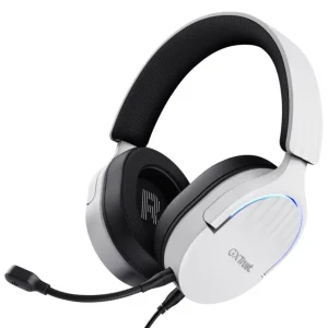 Auriculares Trust GXT 490W Fayzo, Gamer, USB, Blanco