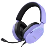 Auriculares Trust GXT 490P Fayzo, Gamer, USB, Púrpura
