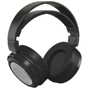 Auriculares de Monitoreo Abiertos Behringer ALPHA, Estilo Retro (Negro/Plateado)