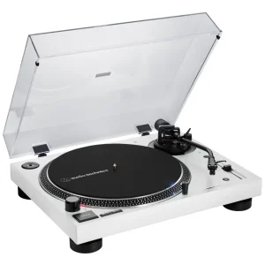 Bandeja Giradiscos Audio-Technica AT-LP120XBT-USBWH con USB y Bluetooth (Blanco)