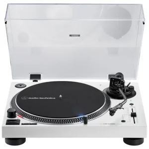 Bandeja Giradiscos Audio-Technica AT-LP120XBT-USBWH con USB y Bluetooth (Blanco)