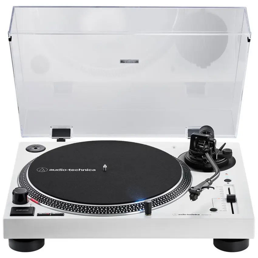 Bandeja Giradiscos Audio-Technica AT-LP120XBT-USBWH con USB y Bluetooth (Blanco)