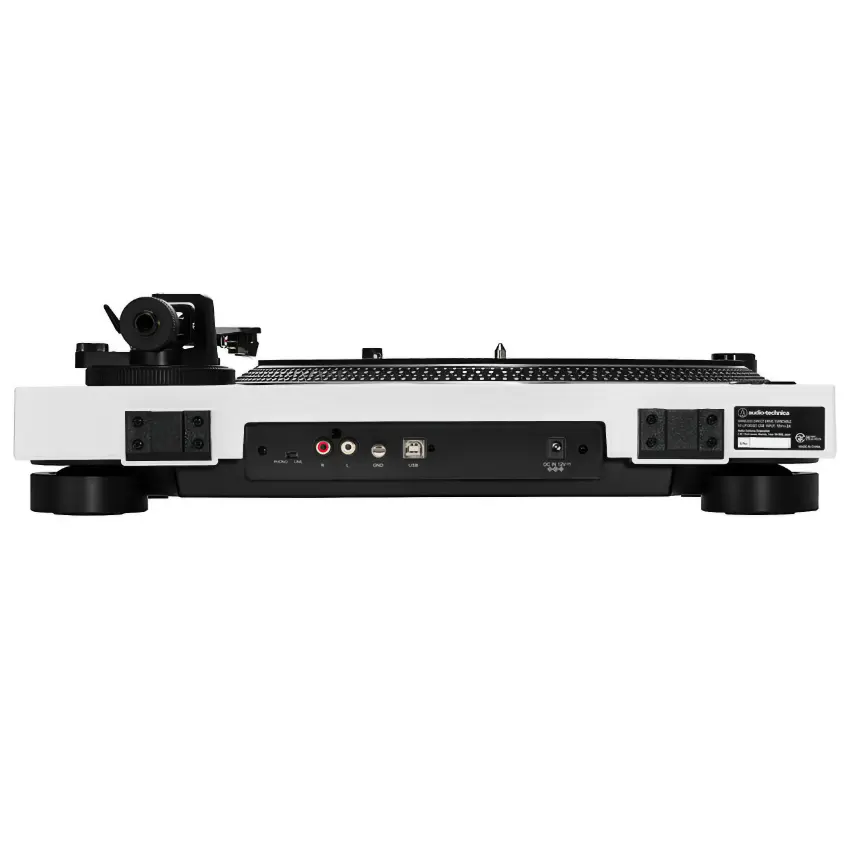 Bandeja Giradiscos Audio-Technica AT-LP120XBT-USBWH con USB y Bluetooth (Blanco)