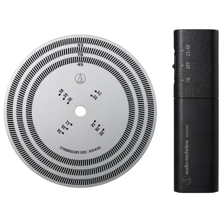 Disco Estroboscópico Audio-Technica AT6181DL, Incluye Luz Estroboscópica de Cuarzo