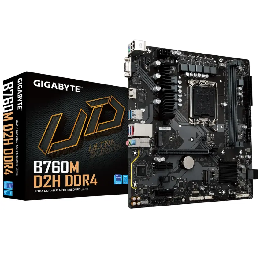 Motherboard Gigabyte B760M D2H DDR4, Socket 1700 Motherboard Gigabyte B760M D2H DDR4, Socket 1700