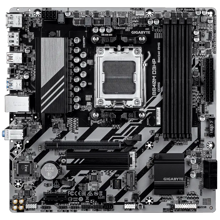Motherboard Gigabyte B840M D3HP, Socket AM5 Motherboard Gigabyte B840M D3HP, Socket AM5