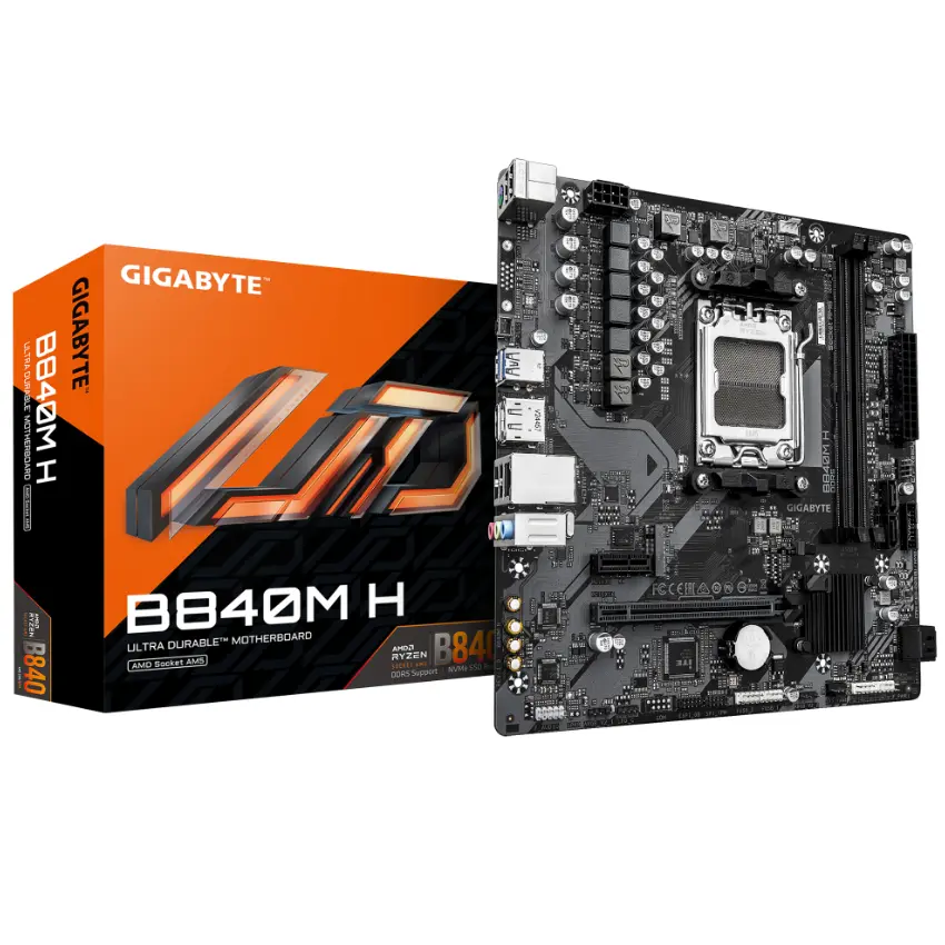 Motherboard Gigabyte B840M H, Socket AM5 Motherboard Gigabyte B840M H, Socket AM5
