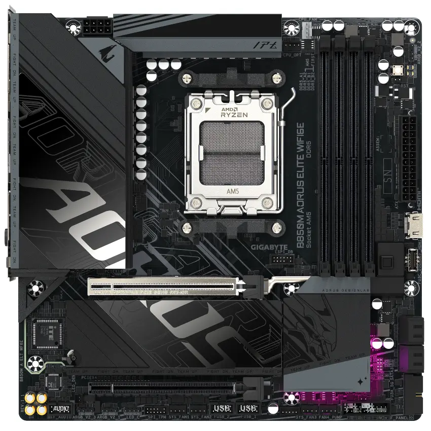 Motherboard Gigabyte B850M AORUS ELITE WIFI6E, Socket AM5 Motherboard Gigabyte B850M AORUS ELITE WIFI6E, Socket AM5