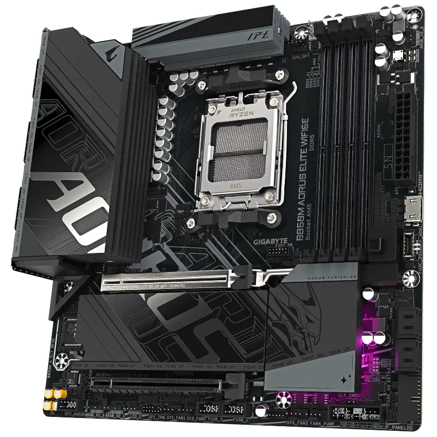 Motherboard Gigabyte B850M AORUS ELITE WIFI6E, Socket AM5 Motherboard Gigabyte B850M AORUS ELITE WIFI6E, Socket AM5
