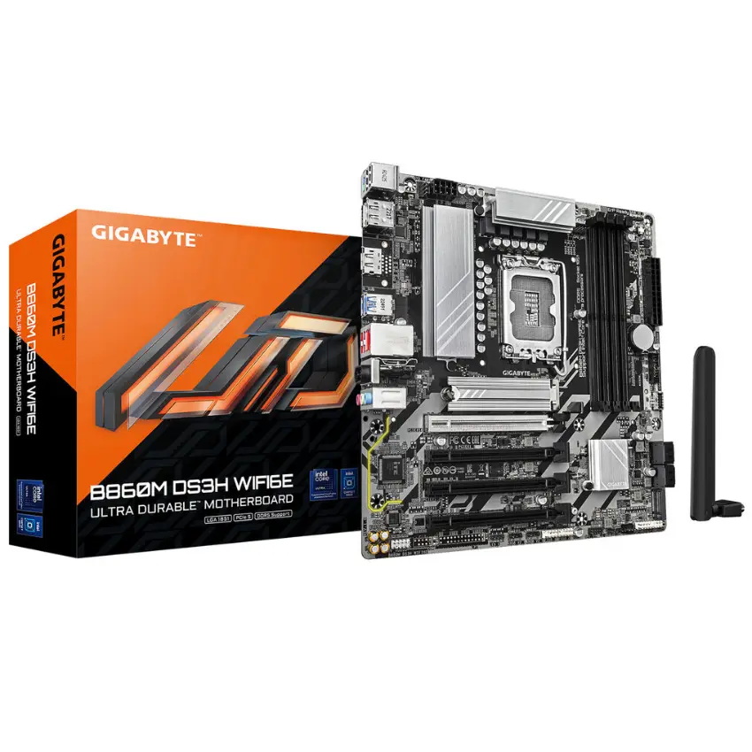 Motherboard Gigabyte B860M DS3H WIFI6E, Socket 1851 Motherboard Gigabyte B860M DS3H WIFI6E, Socket 1851