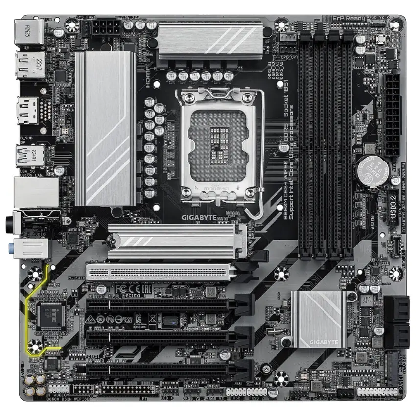 Motherboard Gigabyte B860M DS3H WIFI6E, Socket 1851 Motherboard Gigabyte B860M DS3H WIFI6E, Socket 1851