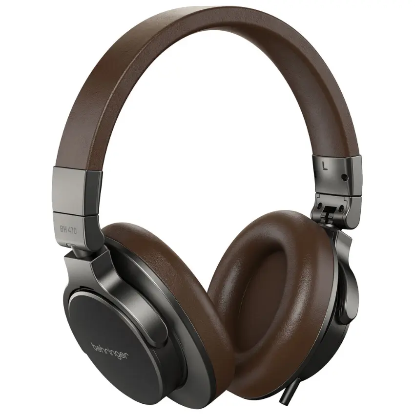 Auriculares de Monitoreo Cerrados Behringer BH470 (Marrón/Plateado)