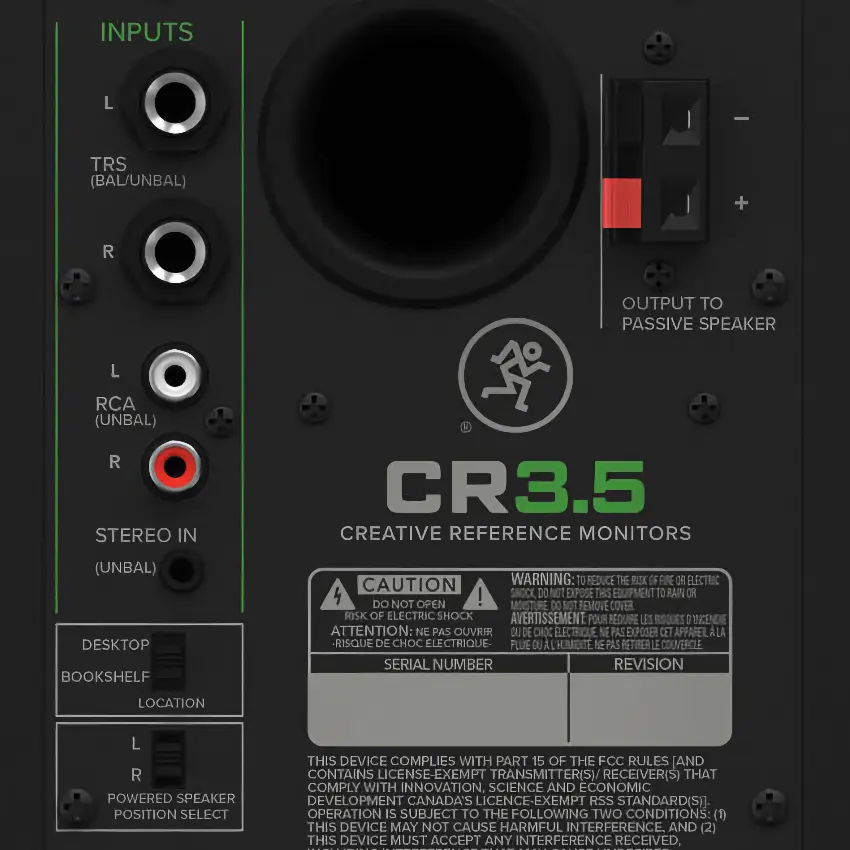 Monitores de Estudio Mackie CR3.5 (Par)