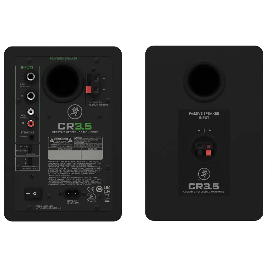 Monitores de Estudio Mackie CR3.5 (Par)