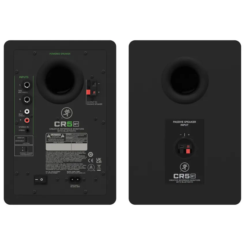 Monitores de Estudio Mackie CR5BT con Bluetooth (Par)