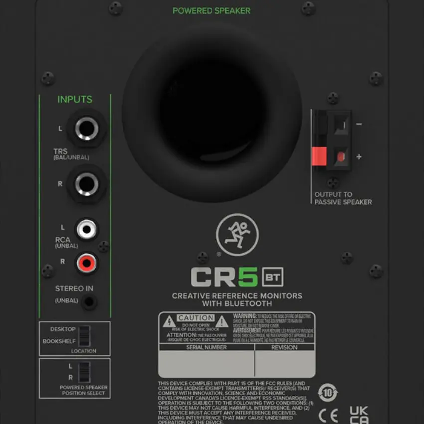 Monitores de Estudio Mackie CR5BT con Bluetooth (Par)