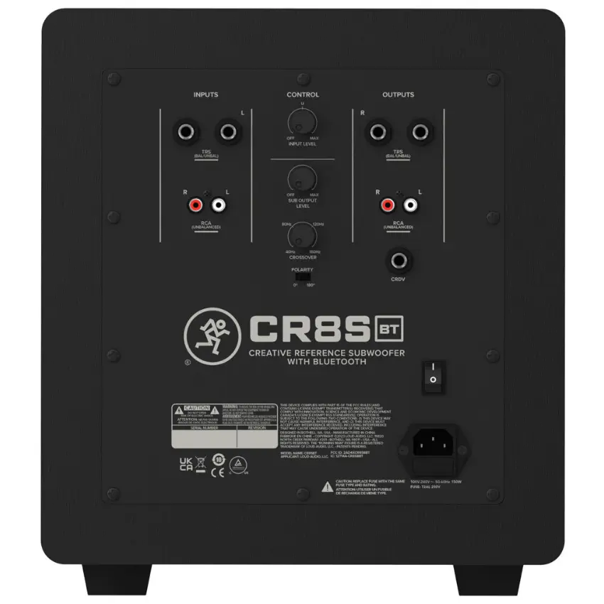 Subwoofer Activo Mackie CR8SBT con Bluetooth