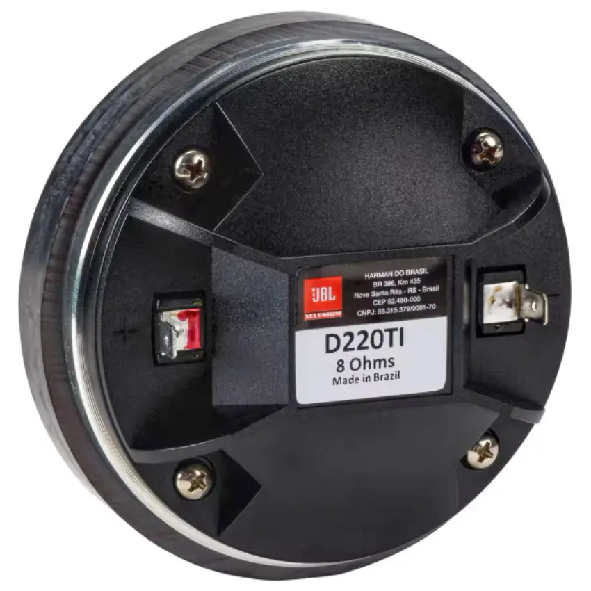 Driver de Compresión JBL Selenium D220Ti de 1", 80 W, 109 dB, 8 ohms, Screw-On