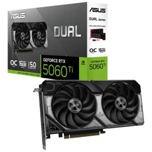 Placa de Video ASUS Dual GeForce RTX 5060 Ti 16GB GDDR7 OC Edition