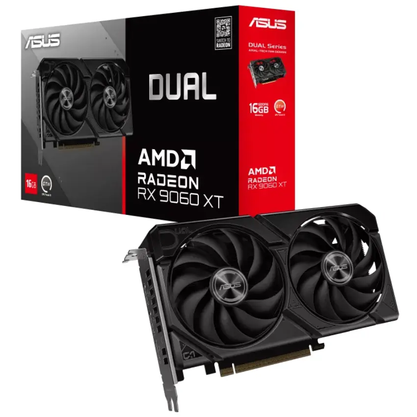 Placa de Video ASUS Dual Radeon RX 9060 XT 16GB GDDR6
