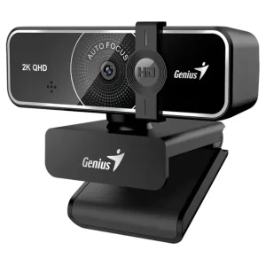 Cámara Web Genius FaceCam 3000AF, USB-A y USB-C, Incluye Trípode